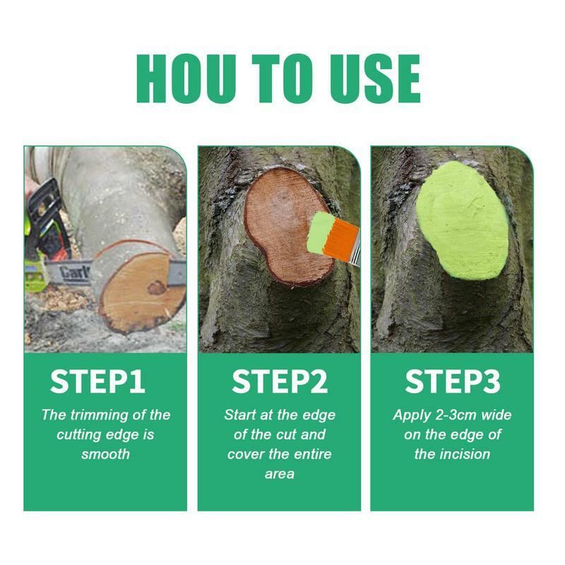 Tree Pruning Sealer | Tree Wound Pruning Sealer & Grafting | Plant Grafting Pruning Sealer with Brush Bonsai Cut Wound Paste Tre