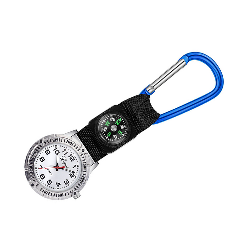 Bergbeklimmen Horloge Clip Heren Presenteert Verpleegster Man Geschenken Karabijnhaak Kompas Clip-On