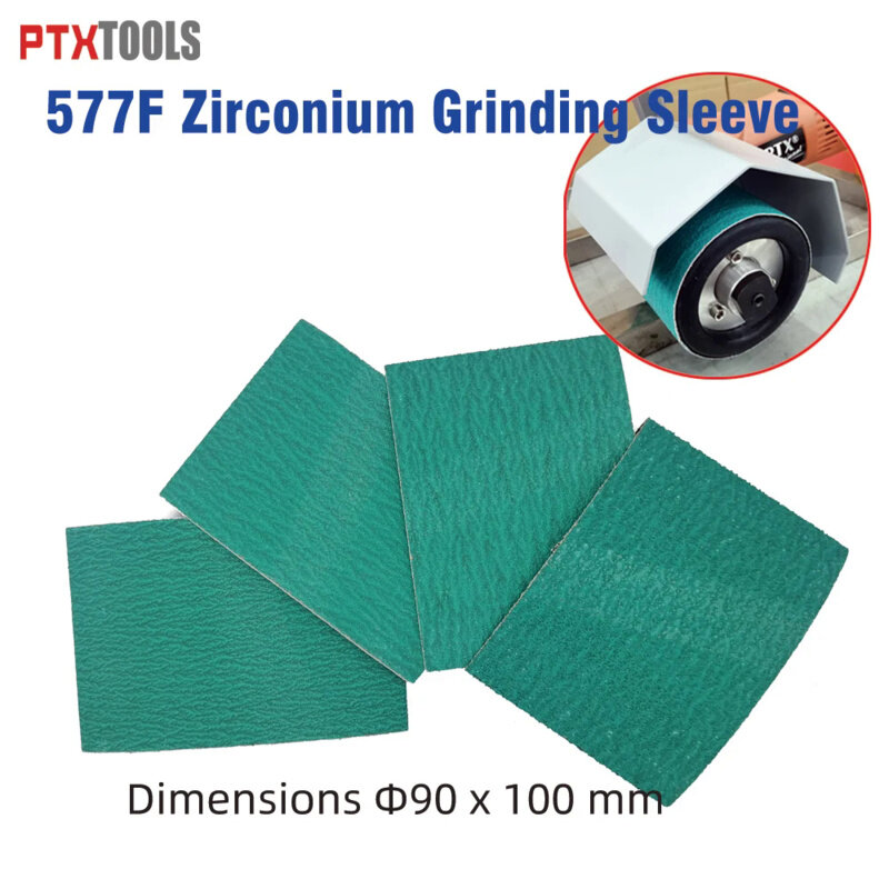 4PCS Z/A 577F 100*283MM Sanding Belt For Metal Abrasive Band Grinder Zirconium Grinding Sleeve Grinding Sleeves