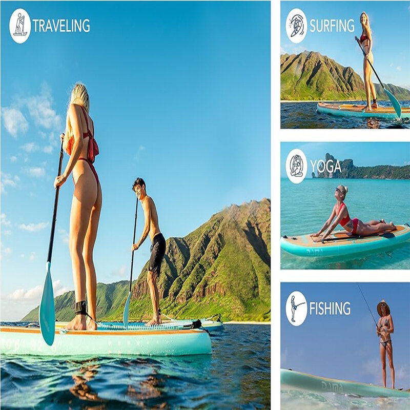 Dama-inflável paddle board, stand-up paddle