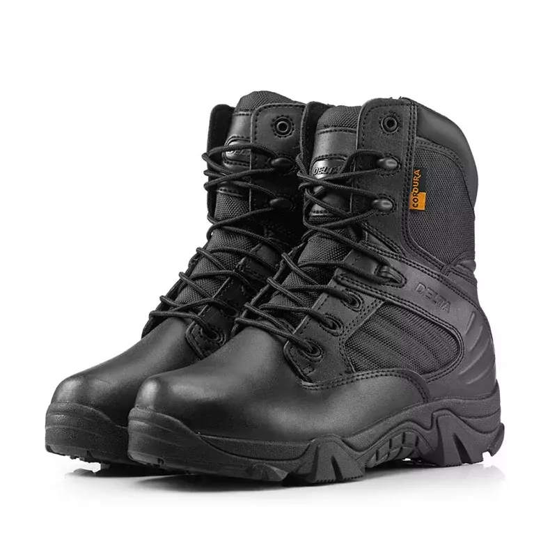 Zapatos de trabajo de cuero para hombre, botas militares Delta, fuerzas especiales, en el desierto combate táctico, botines de nieve, Otoño e Invierno