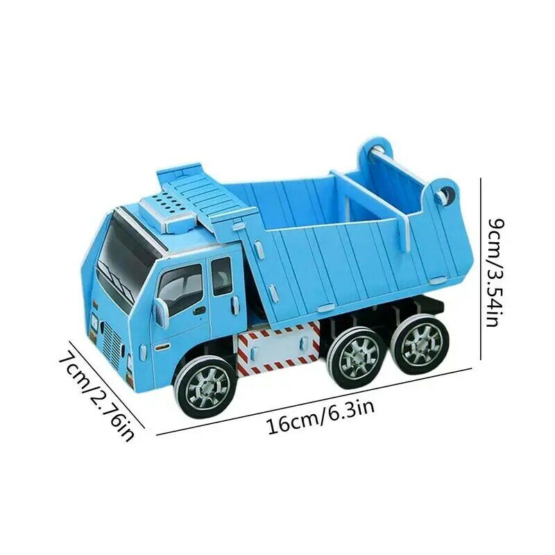 Modello di auto in cartone modello di cartone 3D Kit di auto Puzzle di carta fai da te Set fai da te per bambini Puzzle educativi per la scuola educativa
