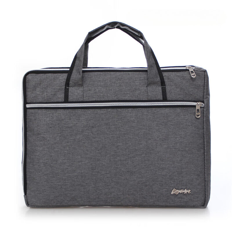 Grey Handbag Oxford Cloth Business Briefcase Leisure Bag Men's Document 15.6 Inch Laptop Customizable SIMOER 8133
