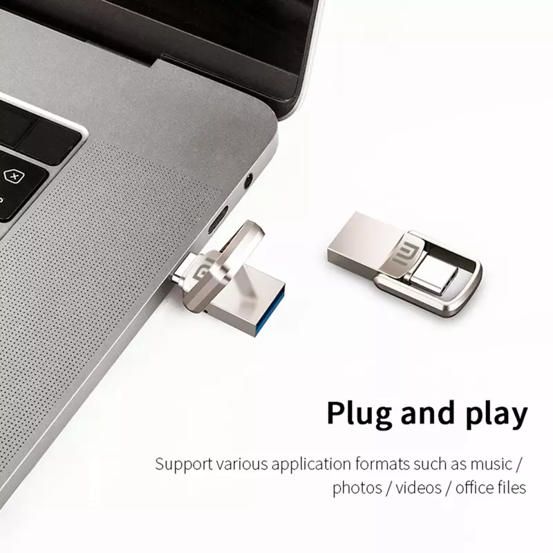 Xiaomi memori USB portabel, 2TB U Disk 1TB 512GB 256GB 128GB USB 3.0 antarmuka tipe-c ponsel komputer bersama transmisi