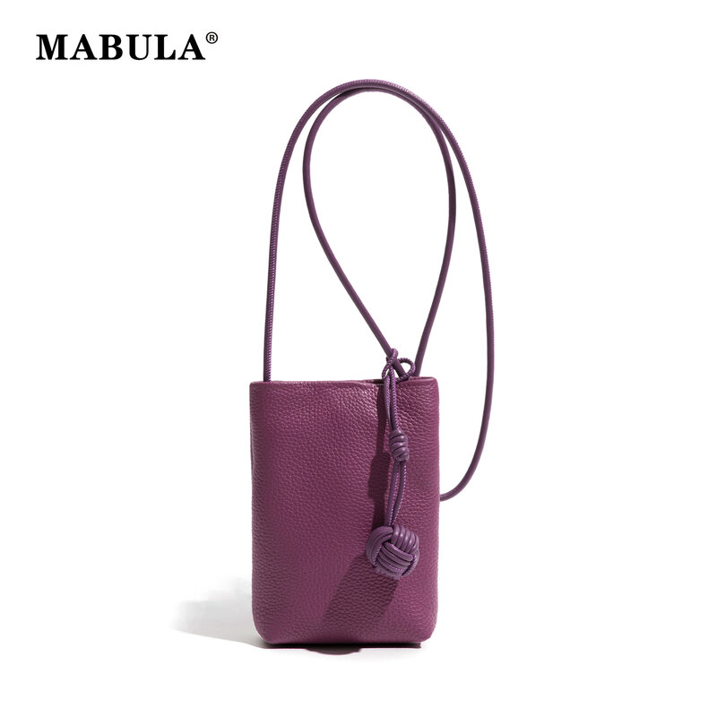 MABULA borsa a tracolla piccola in vera pelle da donna borsa a tracolla di design per cellulare borsa a tracolla leggera da donna