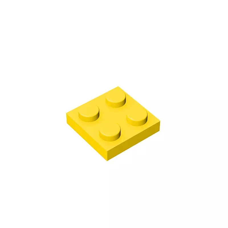 صحن 2x2 للأطفال ، متوافق مع lego ، قطع من مكعبات البناء ، تصنعها بنفسك