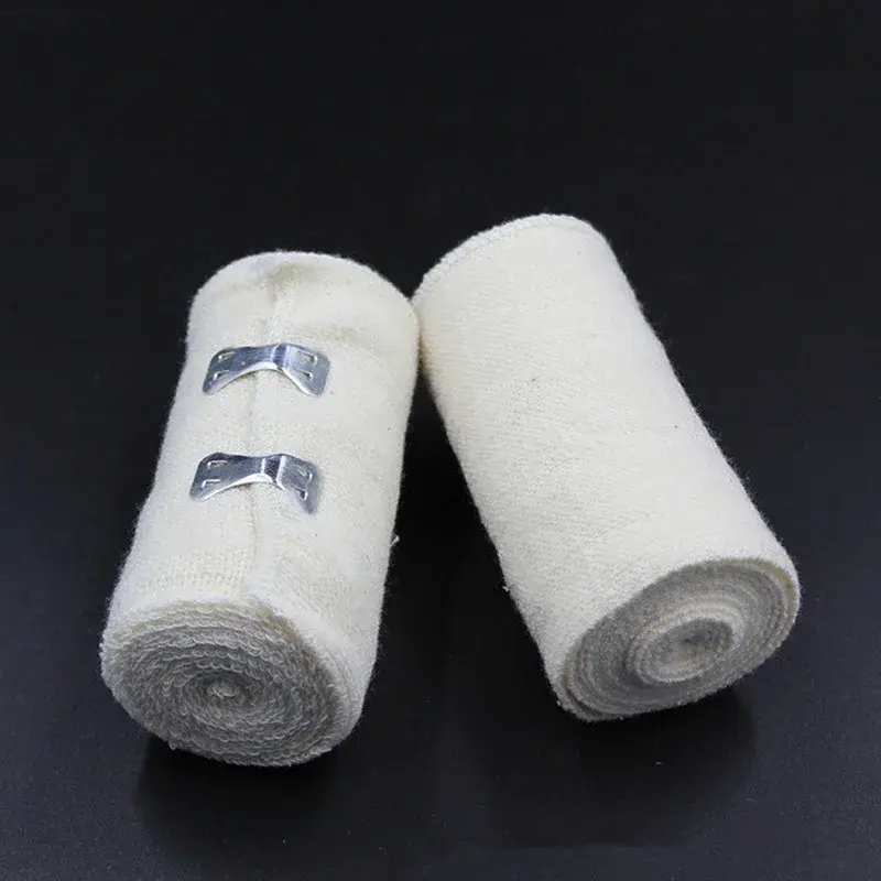 1 Roll Elastic Bandage Wrap,Stretch Compression Bandage Stretches up to 450cm for Sports, Sprains, Calf, Ankle, Foot
