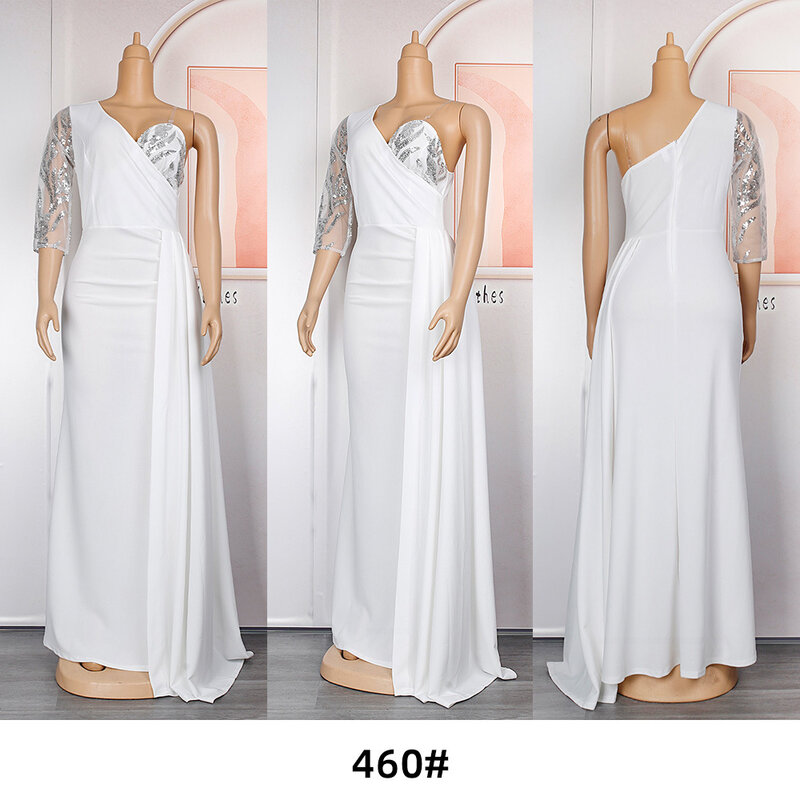 Europe, America and Africa 2023 New Wedding Bridesmaid Dress Long Skirt Explosion Women's Plus-size Dress 460#
