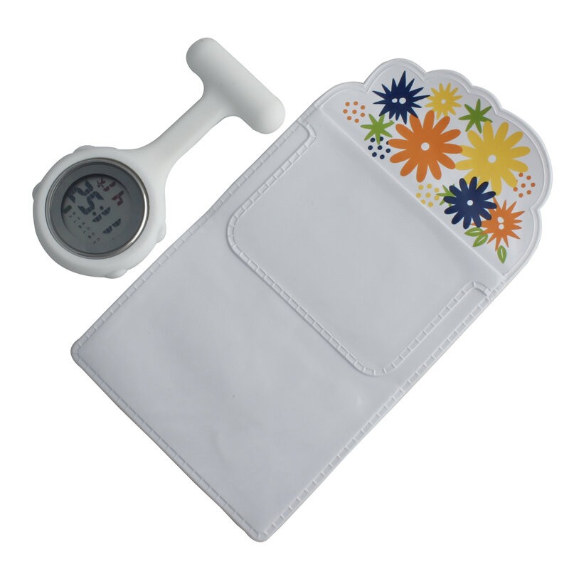 FOB Silicone Digital Nurse Watches Pen's Bag Combo Doctor Nurse Gift Present Butterfly Pattern Hospital Medical Electronic Clock