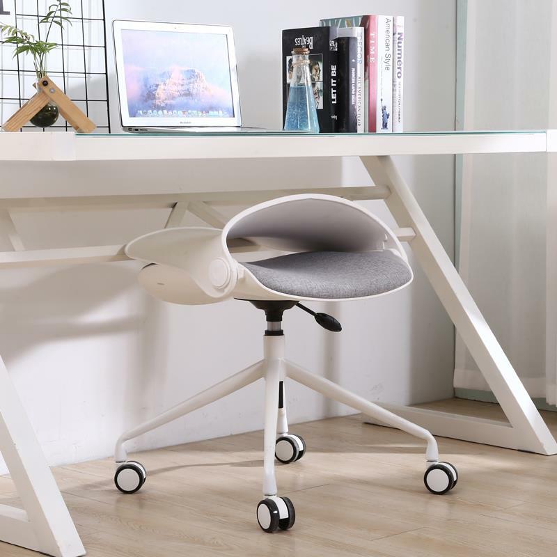 Cadeira giratória dobrável estilo nórdico para casa e sala de estar, mobiliário nórdico para mesa do computador