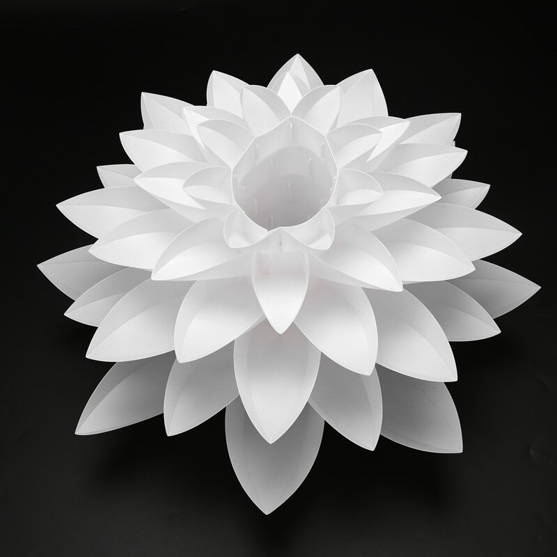 Lotus Flower Chandelier Lampshade, 6-Layer Abajur, Quarto Romântico, Tampa de Iluminação Pendente, Hotel Bar Decor, DIY, 2 Pcs