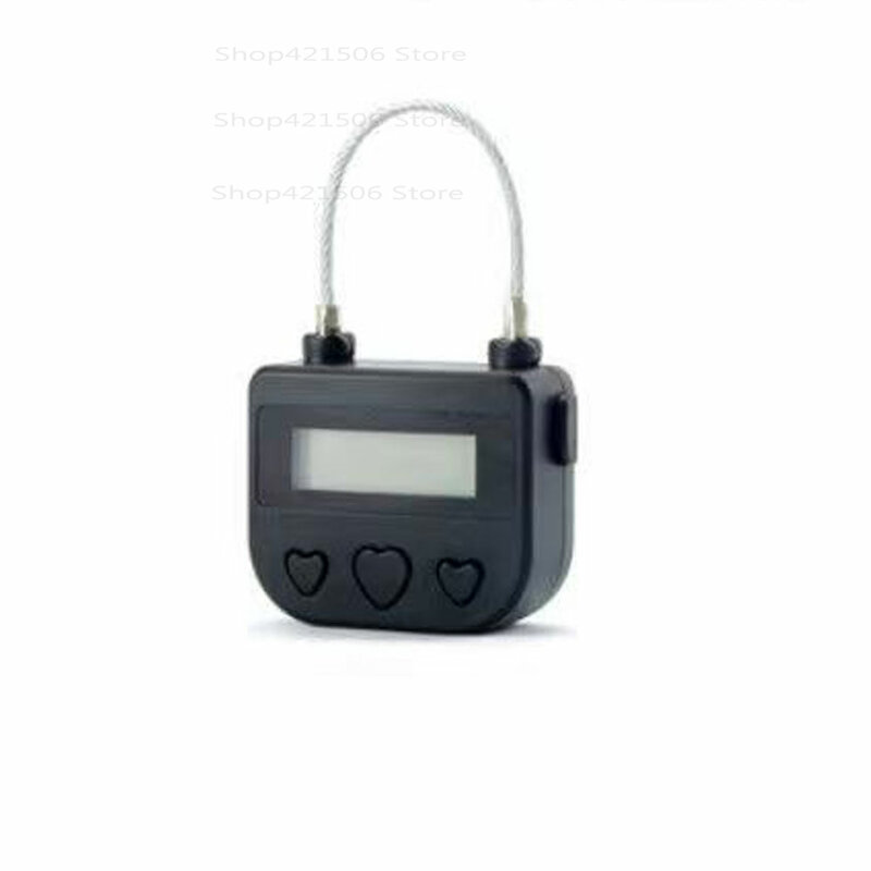 Smart Time Lock com Display LCD, Impermeável, USB Recarregável, Temporizador Temporário, Cadeado de Viagem, Eletrônico