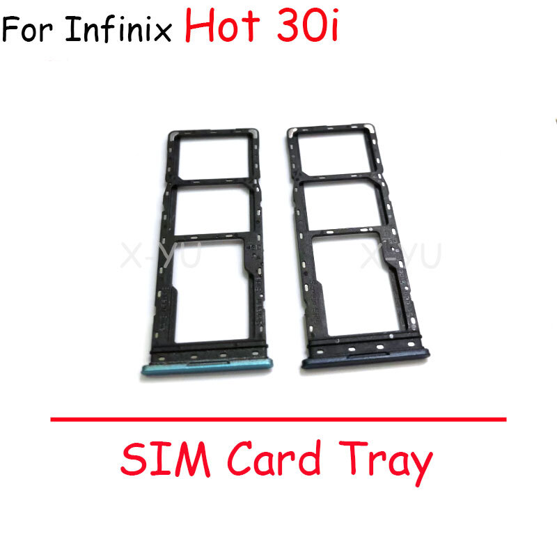 For Infinix Hot 30i X669 X669C X669D Sim Card Slot Tray Holder Sim Card Reader Socket