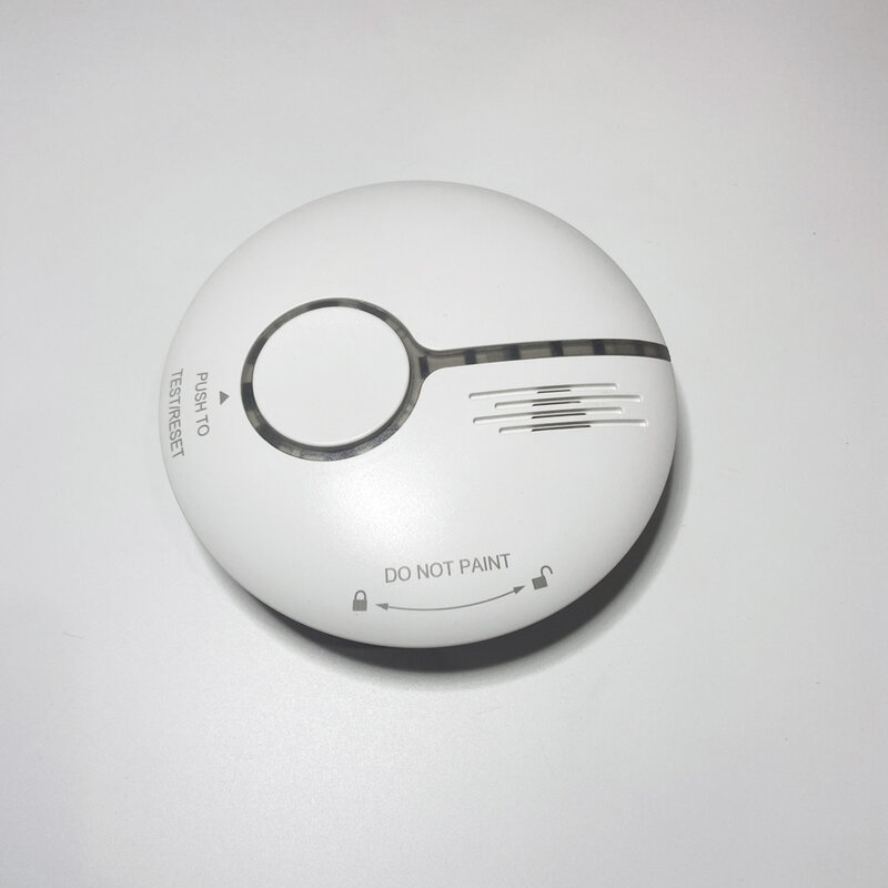 Tuya-WiFi Detector De Alarme De Fumaça, Smart Home, App Push Message, Sensor De Fogo Do Teto Para Casa, 2.4G, Bateria Dentro, 1Pc
