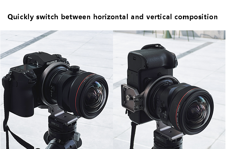 Staffa di posizionamento della telecamera NISI Wizard Kit piastra di montaggio orizzontale-verticale girevole per fotocamere NIKON SONY FUJI XT4 Z6 A7