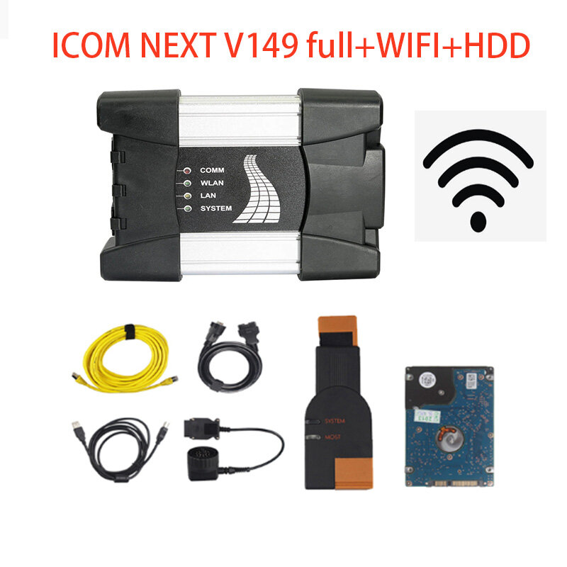Herramientas de diagnóstico ICOM A2 para BMW, Firmware V149 ICOM NEXT, Software de escáner V2023.3, soporte de programación sin conexión, herramientas de reparación DOIP