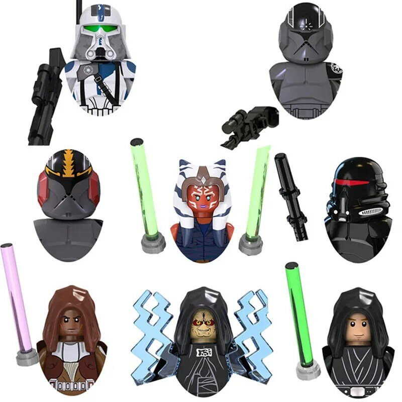 TV6105 gorące zabawki Star Wars klocki do budowy Mini figurka robota zabawki cegły montaż lalek klocki chłopiec prezent urodzinowy