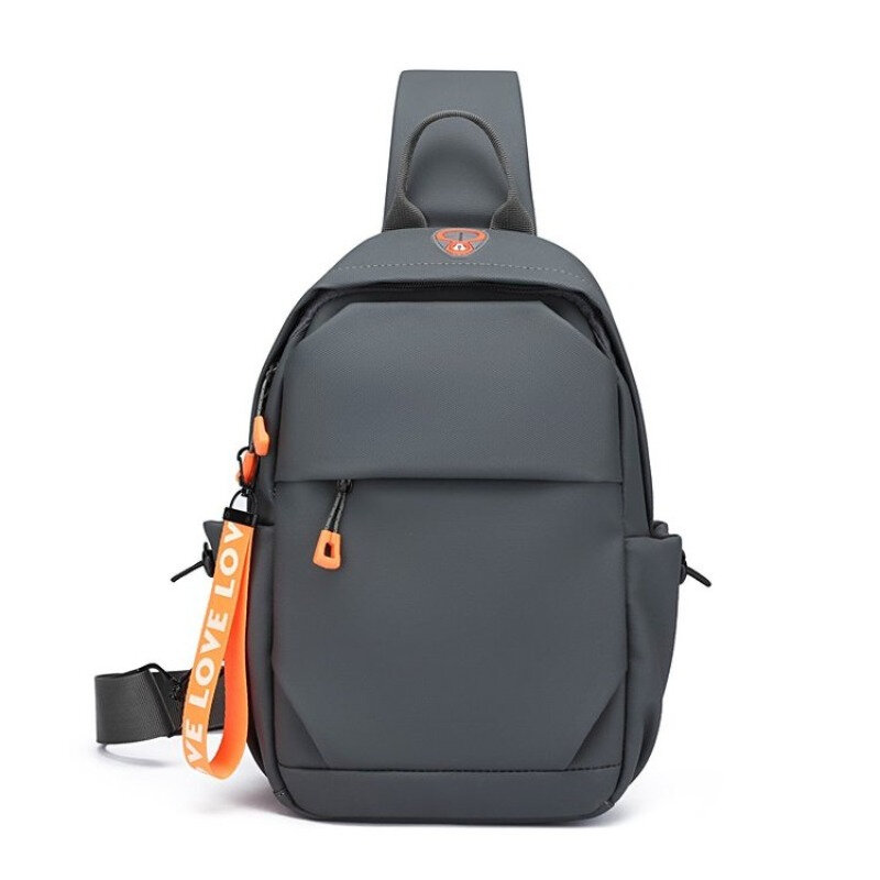 2023 New Men's Shoulder Bag Multifunctional Waterproof Bag Men's Leisure Business Crossbody Bag USB Charging Bag Nylon Chest Bag