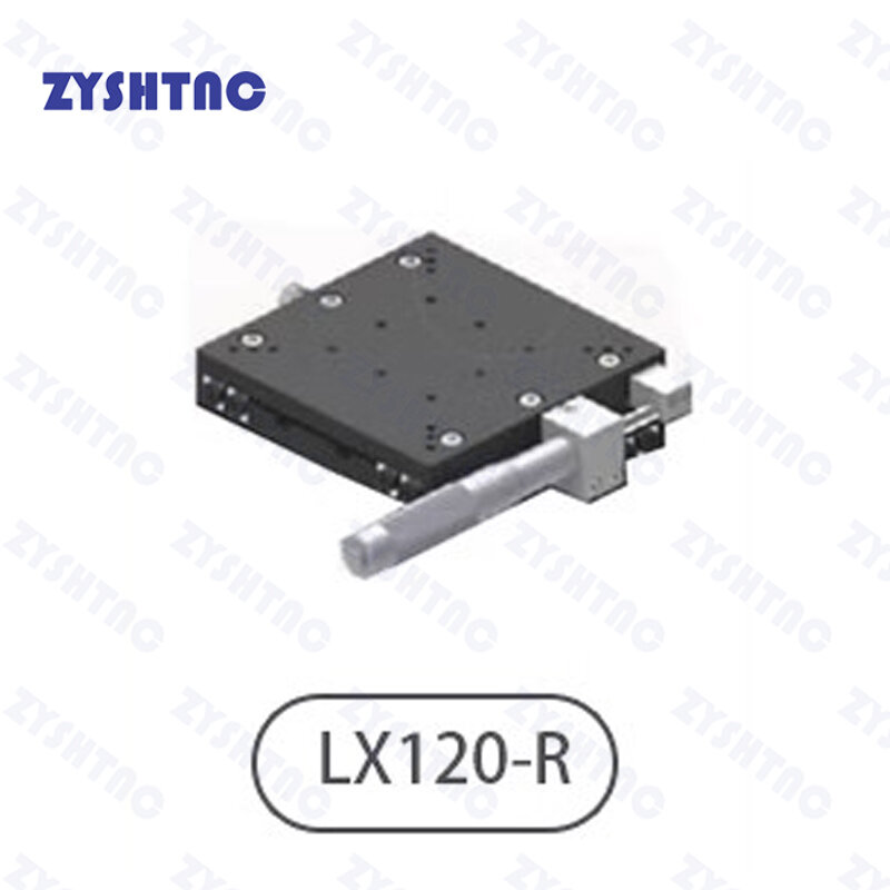 수동 선형 스테이지 베어링 튜닝 슬라이딩 테이블 X120-L X120-C X120-R 크로스 레일, X축 120x120mm 트리밍 플랫폼, LX120