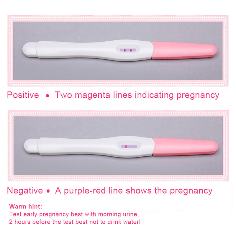 10pcs Early Pregnancy Test Strips Hcg Testing Pen Fast Response Over 99% Accuracy Women Pregnancy Kit For Home Urine Measuring