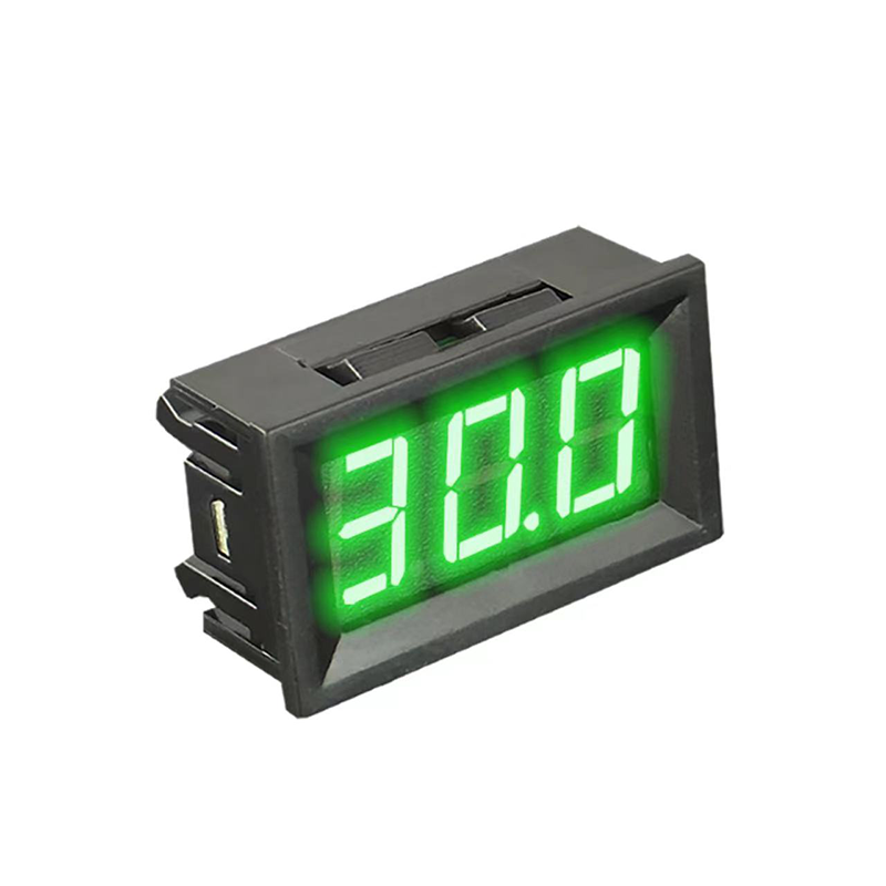 Voltmeter Digital DC 4.5V hingga 30V, pengukur panel tegangan, merah, biru, hijau, 6V, 12V, elektromobile, motor, mobil