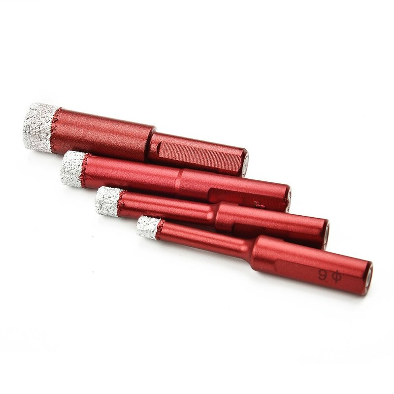 1Pc Diamond Drill Bit 6-14mm For Granite Marble Porcelain Stoneware Tile Dry Drilling Hole Punching Electric Drill Power Tool