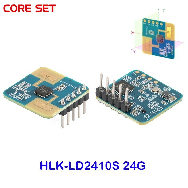 HLK-LD2410S 모션 감지 모듈, 사람 존재 상태 레이더 센서, 24G mmWave FMCW, MM Wave 8M, LD2410S, 3.3V, 0.12mA