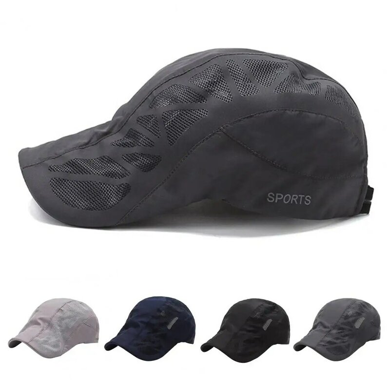 Durable Hunting Cap  Breathable Headwear Peaked Cap  Wear Resistant Mesh Cap