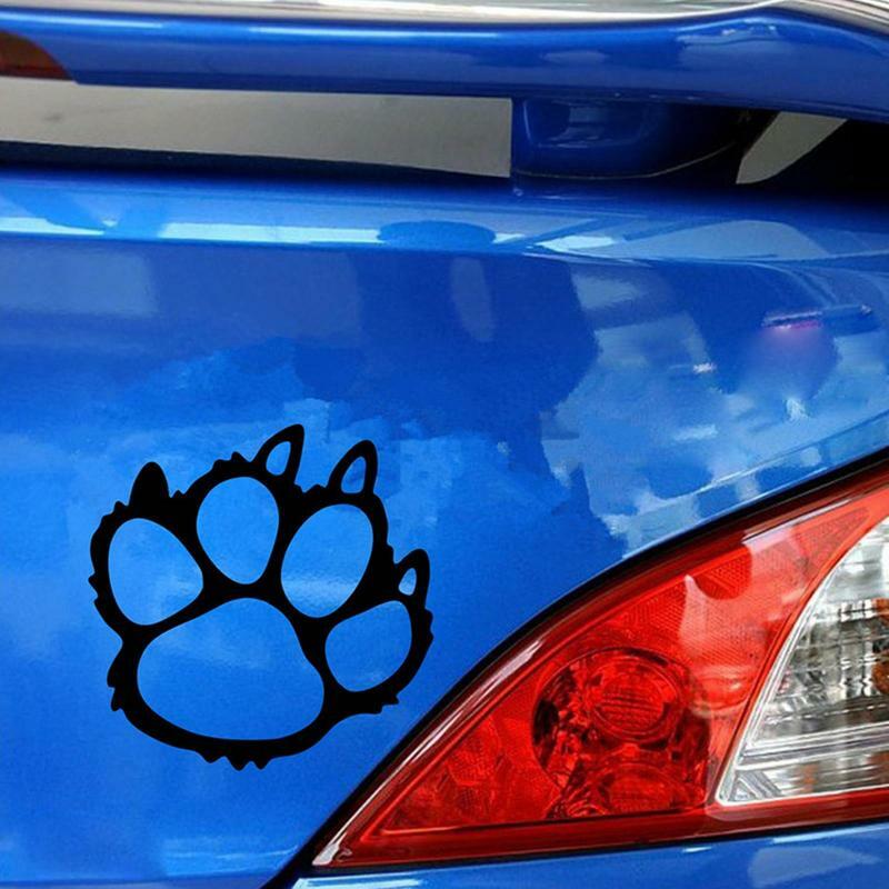 Cute Paw Decal Bumper Rating Stickers Bear Claw Car Sticker Funny Waterproof Bumper Decal Decorative Supplies For Vehicles