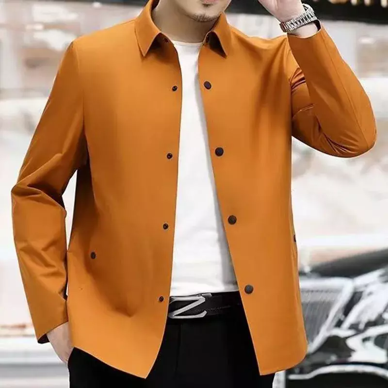 Jaquetas de manga comprida, casacos de botão de lapela, tops monocromáticos, roupas coreanas grandes, moda casual, novo, outono, 2022