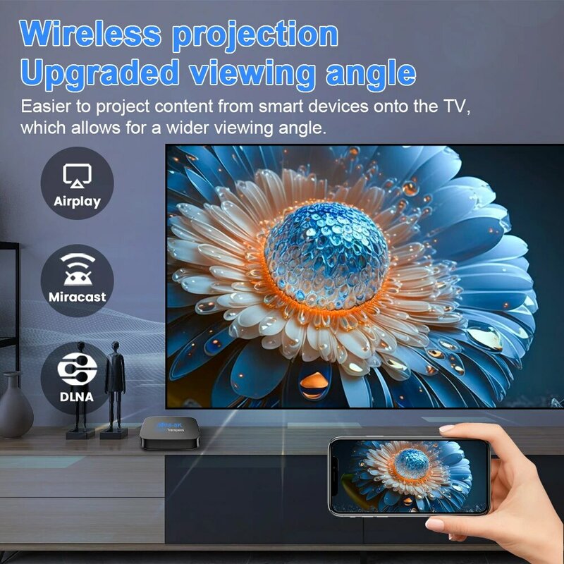 Transpeed ATV Android 13 TV Box Allwinner h618 với TV Apps bt5.0 kép 100m wifi hỗ trợ 8K video 3D Set Top Box