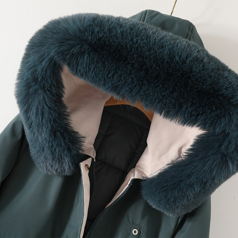 Abrigo de algodón con forro interior desmontable para mujer, chaquetas de invierno, ropa de intensificación, abrigos de otoño, 2023
