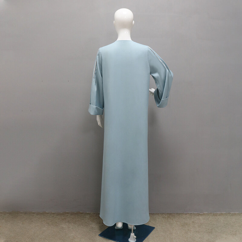 Марокканский кафтан с блестками Abaya Eid Рамадан модное женское платье мусульманский Дубай Турция Abayas исламская одежда женская мусульманская Djellaba