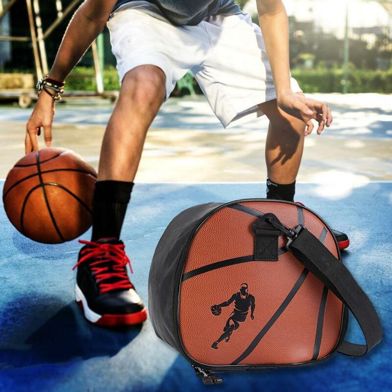Borsa a tracolla sportiva da calcio con tasca con cerniera staccabile leggera borsa da trasporto sportiva resistente all'acqua articoli sportivi