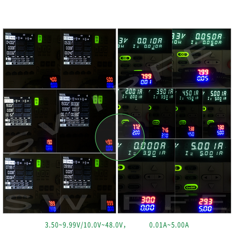 DC 양방향 전압계 전류계, 듀얼 디스플레이, LED 디지털 전압 전류계, 5525 5521, 240W, 48V, 5A, 5V, 12V, 15V, 24V, 36V