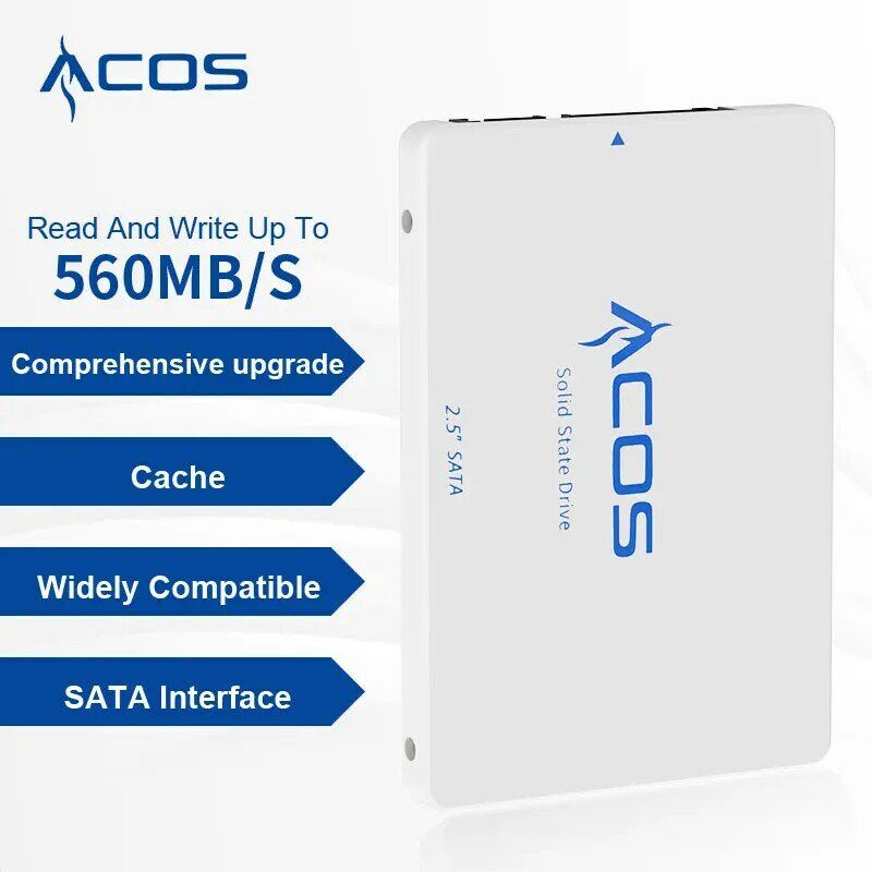 Disco rigido SSD 2.5 SATA3 120GB 240GB 480GB 128GB 256GB 512GB 960GB 1TB 2TB HDD a stato solido interno per Laptop Desktop ACOS
