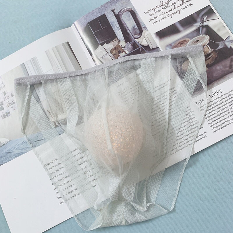 Männer sexy durchsichtige Slips transparente Netz beutel Unterwäsche Höschen Sommer atmungsaktive Dessous Tangas Bikini Nachtwäsche leicht