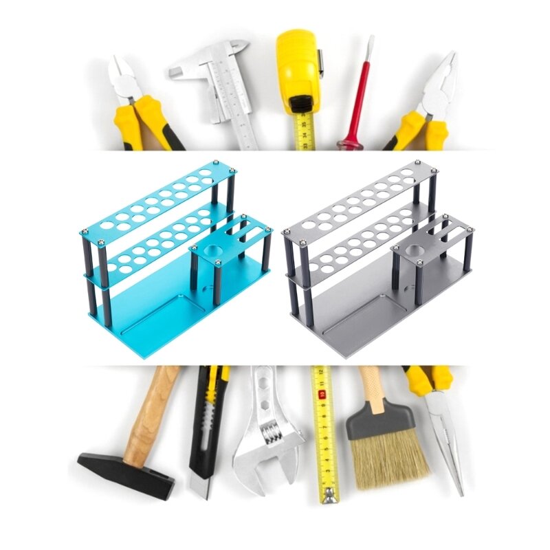 Chave fenda Rack armazenamento para desktop Repair Tool Shelf Suporte chave fenda alumínio