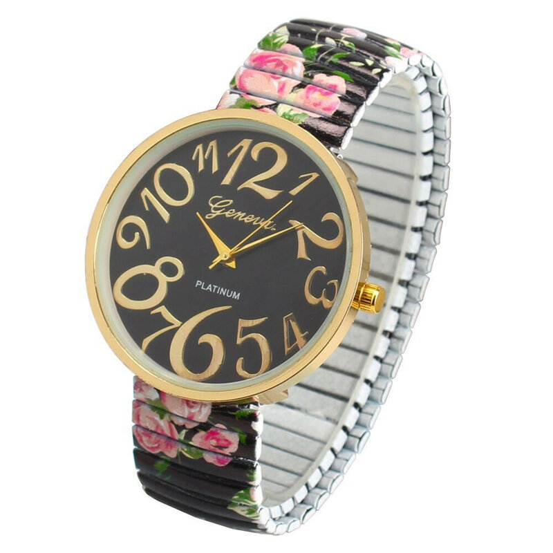 Rosa-Montre-bracelet à Quartz pour femmes, précise, 33 diamants