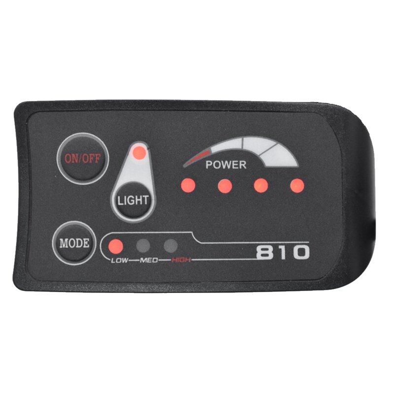 S810 misuratore E-Bike Display a LED IP65 48V per misuratore di bicicletta elettrica per bici elettrica