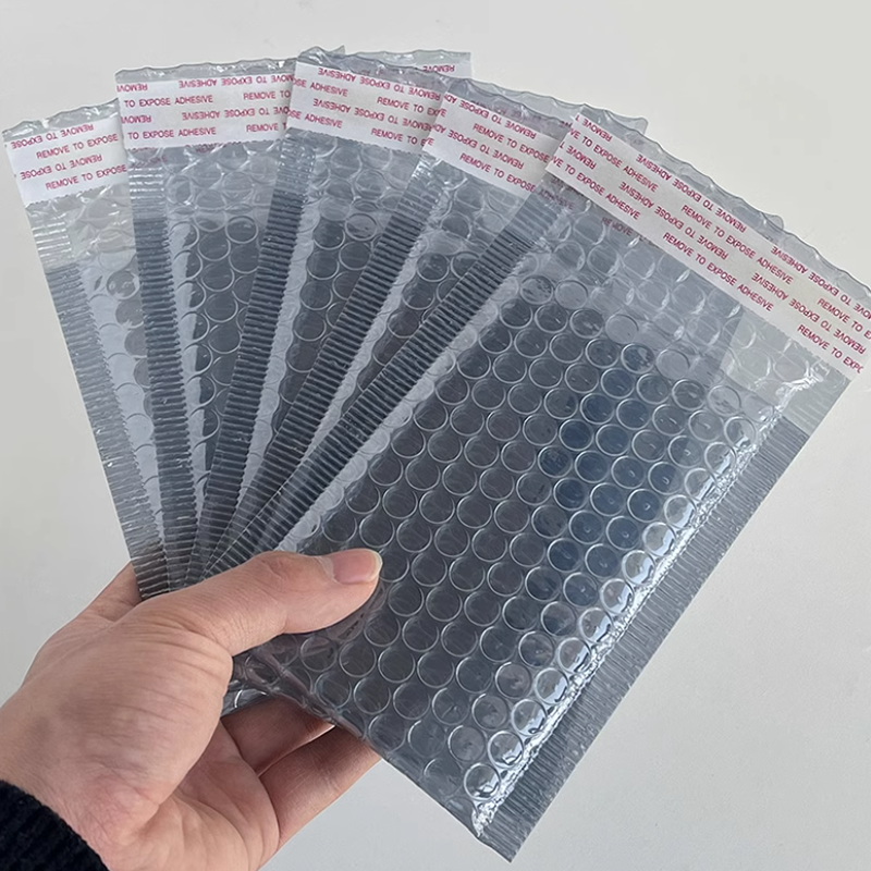 10Pcs 11x15cm Small Gift Bag Translucent Plastic Bubble Envelope Shockproof Packaging Shipping Bags Self Adhesive Bubble Mailer