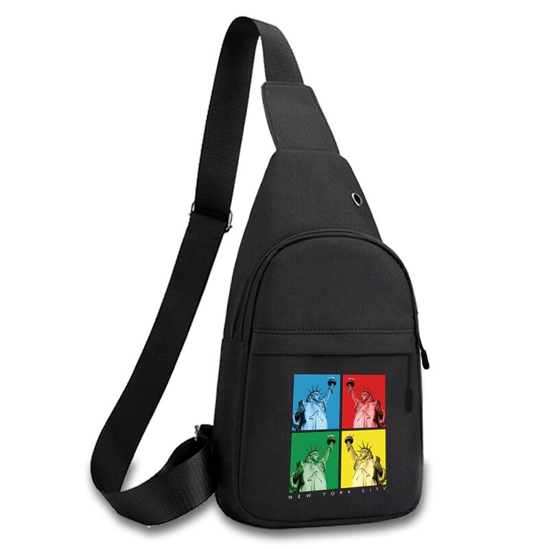 Moda męska torba na klatkę piersiowa pakiety mężczyzna torby na telefon torba Crossbody na klatkę piersiową torby sportowe na ramię płótno krótka wycieczka torby rzeźba serii