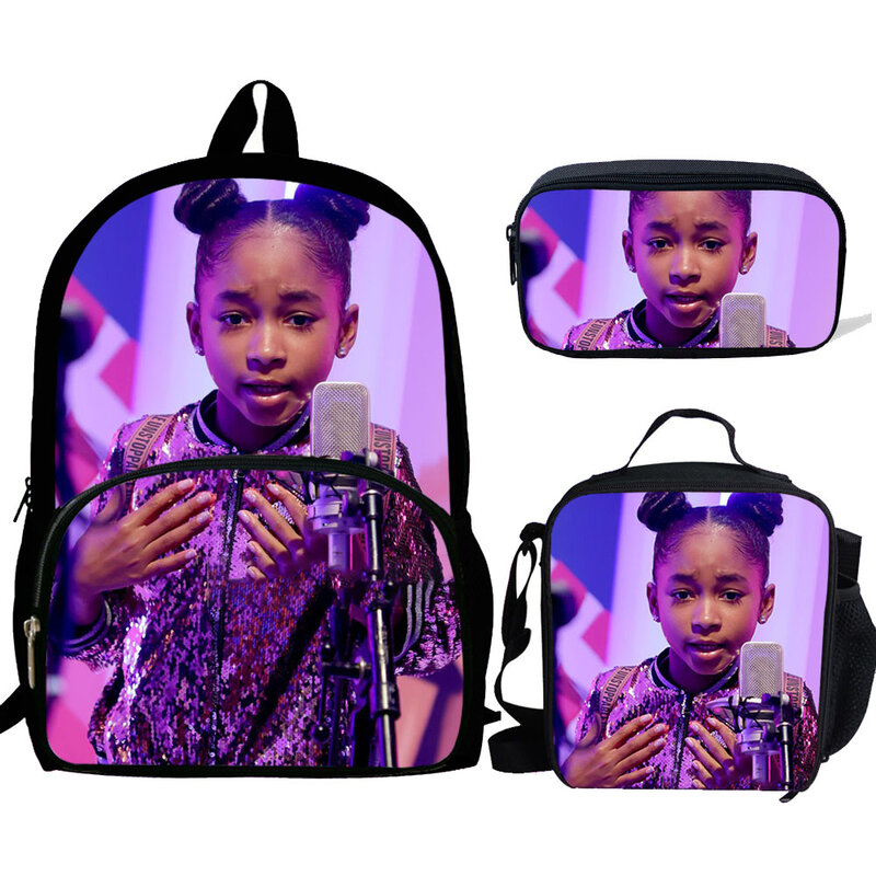 3 szt. Mochila gra Om Nom drukuj plecak dla chłopców dziewcząt torby szkolne wzór dla dzieci BookBag dla dzieci tornister
