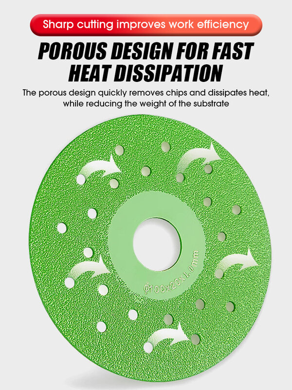 Super Thin Cutting Disc 4inch/100mm Diam for Porcelain Glass Ceramic Tile Marble Diamond Saw Cutting Blade for 100 Angle Grinder