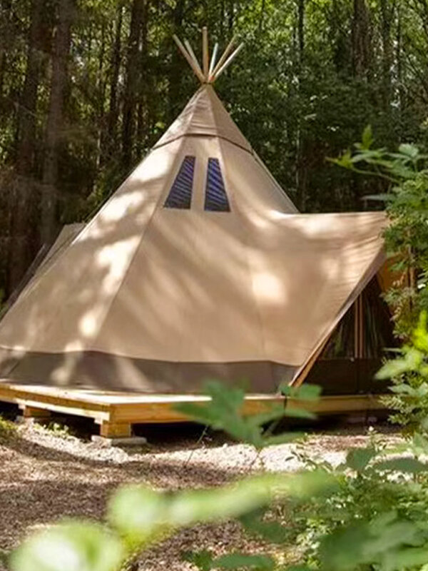 Verdwaalde Strohoed Tent Kleine En Middelgrote Restaurant Party Tent Skycanopy Dual-Purpose Camp Accommodatie Hotel Tent