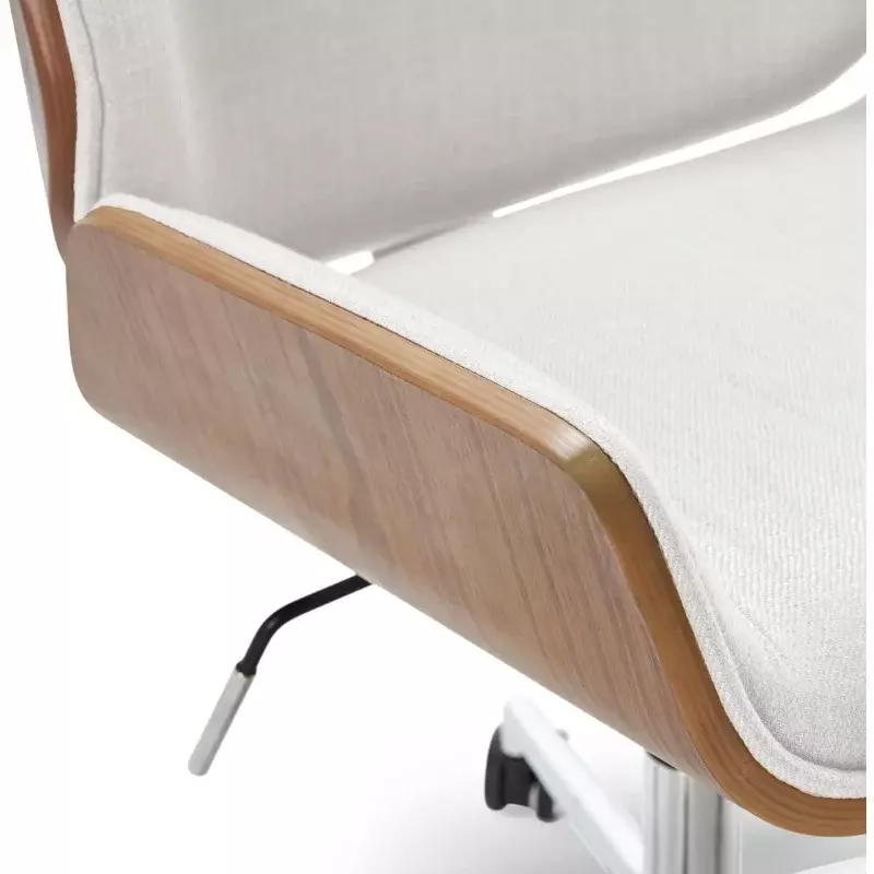 Ophelia Modern OfficeChair, Stylish Bentwood Frame, ArmlessChair with Raised Seat Edge, Gentle Ergonomic Curved Low-Back DeskCha