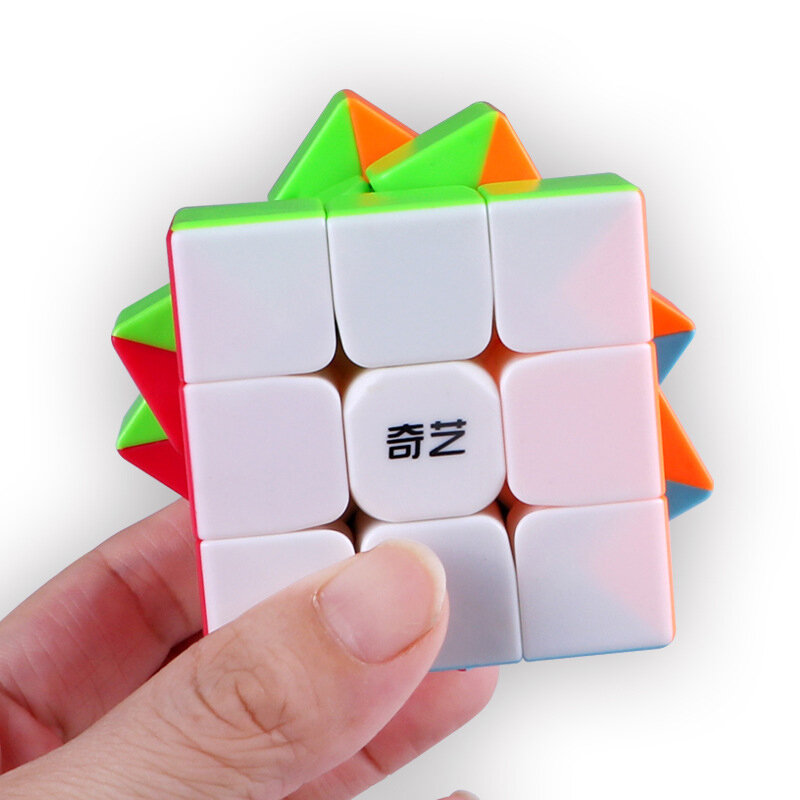 Qi Yi kubus sihir profesional 3x3x3 kecepatan Puzzle 3 × 3 mainan anak-anak kubus 3x3 magnetik Mainan Edukatif untuk hadiah anak-anak
