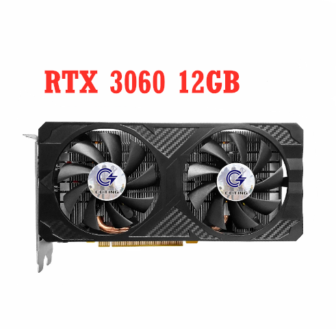 การ์ดจอ RTX 3060 12g GDDR6เล่นเกม3060 12GB GPU 192bit คอมพิวเตอร์ GPU DP * 3 PCI X16ด่วน4.0 RTX3060M การ์ดวิดีโอ6g