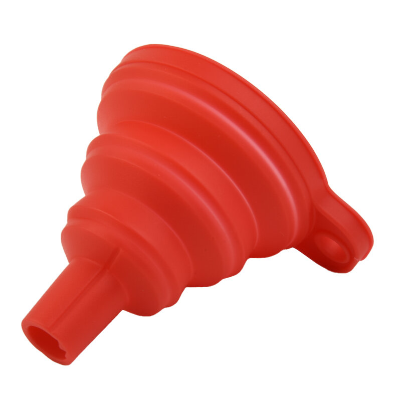 Universal Car Funnel Oil Fuel Petrol Red Suspended 1 Pcs 7.5cmX8cm Diesel Folded Gasoline Durable High Quality