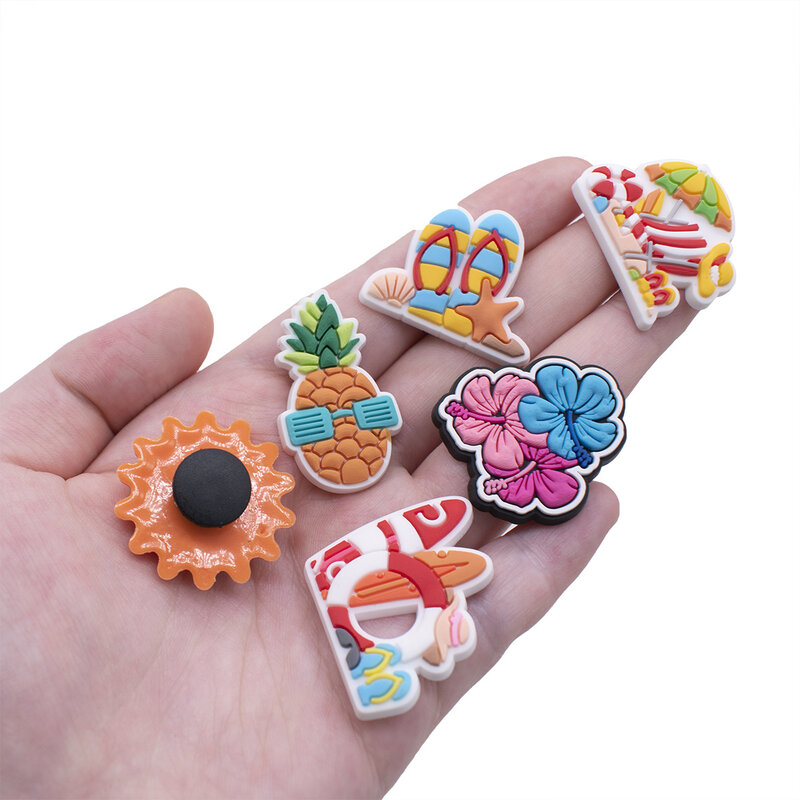 1pcs New Summer Party Series Shoe Charms Shoe Accessories Decorations Fit Wristband Croc Jibz Charm Party Present
